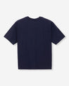 【MOMOTARO】YARN DYED S/S TEE INDIGO 靛藍繩染辛巴威棉寬鬆短袖上衣