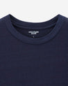 【MOMOTARO】YARN DYED S/S TEE INDIGO 靛藍繩染辛巴威棉寬鬆短袖上衣