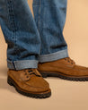 【Yuketen】Angler Boots Cortina Sole Tosca G Brown 義大利反皮方頭莫卡辛靴登山大底