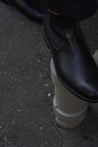 【Brother Bridge】Hazard Side Goa Boots Calf Vintage Black 復古黑色雀爾西靴