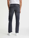 【DENHAM】Ridge MIIZ5YBS Slim Straight Jeans / 全義大利製 中淺黑色補釘破壞 赤耳布邊 修身直筒牛仔褲