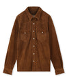 【Fortela】RANCH CR001 MOU Western Suede Shirt Jacket 