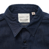 【Full Count】4890-19 Zimbabwe Selvedge Denim Work Shirt 8oz Indigo Blue