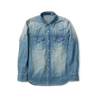 【Full Count】4894HW Zimbabwe Denim Western Shirt Heavy Worn Wash