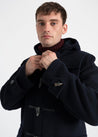 【Gloverall】MORRIS DUFFLE COAT NAVY BLACK WATCH 亞版海藍色牛角扣羊毛粗呢大衣