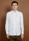 【Hansen Garments】HENRIK CASUAL CLASSIC SHIRT WHITE 流體斜紋襯衫經典白