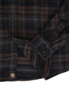 【Indigofera】Bryson Shirt Flannel Check 咖啡格紋刷毛法蘭絨襯衫