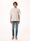 【Nudie Jeans】Lean Dean Blue Hope 13oz 中藍刷色修身錐形牛仔褲