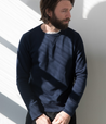 【Merz b. Schwanen】346 Loopwheeled Sweatshirt Ink Blue