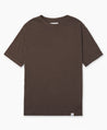 【Merz b. Schwanen】SCT04 Unisex T-shirt Pima Slub Cotton Chocolate