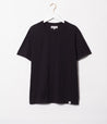 【Merz b. Schwanen】SCT04 Unisex T-shirt Pima Slub Cotton Deep Black