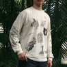 【Nudie Jeans】Rudi Doodle Jeff Olsson T-Shirt 米白藝術家聯名長袖圖Tee