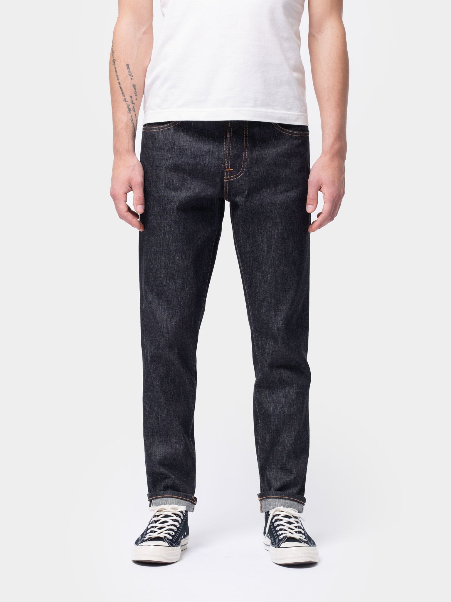 Nudie Jeans】Steady Eddie II Dry Ace Selvage – Blue Beach Denim