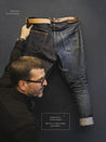 【Nudie Jeans】Steady Eddie II Dry Ace Selvage 14.2oz 限量王牌布邊復刻粉紅赤耳高腰修身錐型褲