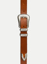 【Nudie Jeans】Western Silver Belt Toffee Brown