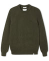 【Peregrine】Merino Wool Ford Crew Neck Sweater Olive 橄欖色美麗諾圓領粗針毛衣