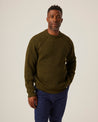 【Peregrine】Merino Wool Ford Crew Neck Sweater Olive 