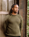 【Peregrine】Merino Wool Ford Crew Neck Sweater Olive 