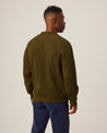 【Peregrine】Merino Wool Ford Crew Neck Sweater Olive 