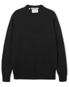 【Peregrine】Makers Stitch Crew Sweater Black 黑色水洗美麗諾圓領毛衣