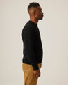 【Peregrine】Makers Stitch Crew Black Sweater