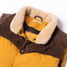 【Shangri-La Heritage】“Bivacco” Yellow Western Down Vest 黄色拚皮鵝絨背心