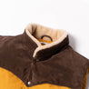 【Shangri-La Heritage】“Bivacco” Yellow Western Down Vest 黄色拚皮鵝絨背心