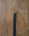 【WYTHE】Western Tooled Leather Belt - Black 黑色西部純手工雕花皮帶