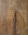 【WYTHE】Western Tooled Leather Belt - Cognac 干邑色西部純手工雕花皮帶