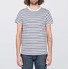 【Benzak Denim Developers】BT-01 POCKET TEE dark grey melee & black striped / 口袋素Tee 灰黑條紋