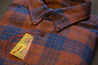 【Naked and Famous】Easy Shirt - Triple Twist Yarn Vintage Flannel - Rust 