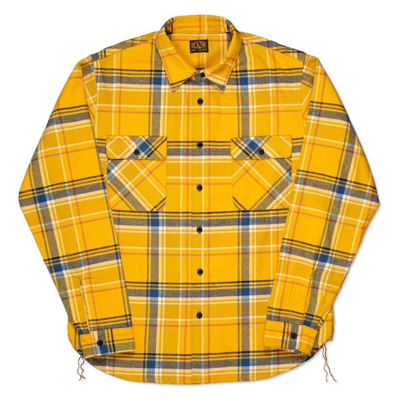 Flannel jacket yellow sale