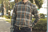 【Naked and Famous】Easy Shirt - Heavy Vintage Flannel - Blue/Rust／重磅 日本雜色撚紗 復古法蘭絨襯衫