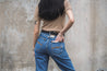 【Nudie Jeans】女版高腰寬錐形褲／13.25oz／Breezy Britt Friendly Blue