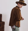 【Fortela】RANCH CR001 MOU Western Suede Shirt Jacket 