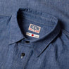 【Benzak Denim Developers】復古日本布工裝襯衫 6.5oz BWS-01 Vintage Blue Work Shirt