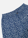 【Universal Works】 Pleated Track Short In Indigo Japanese Paisley