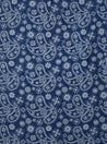 【Universal Works】Pleated Track Short In Indigo Japanese Paisley／變形蟲藍染打摺短褲