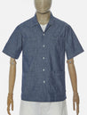 【Universal Works】SUMMER OVERSHIRT CHAMBRAY-INDIGO／水手布 四口袋 短袖襯衫