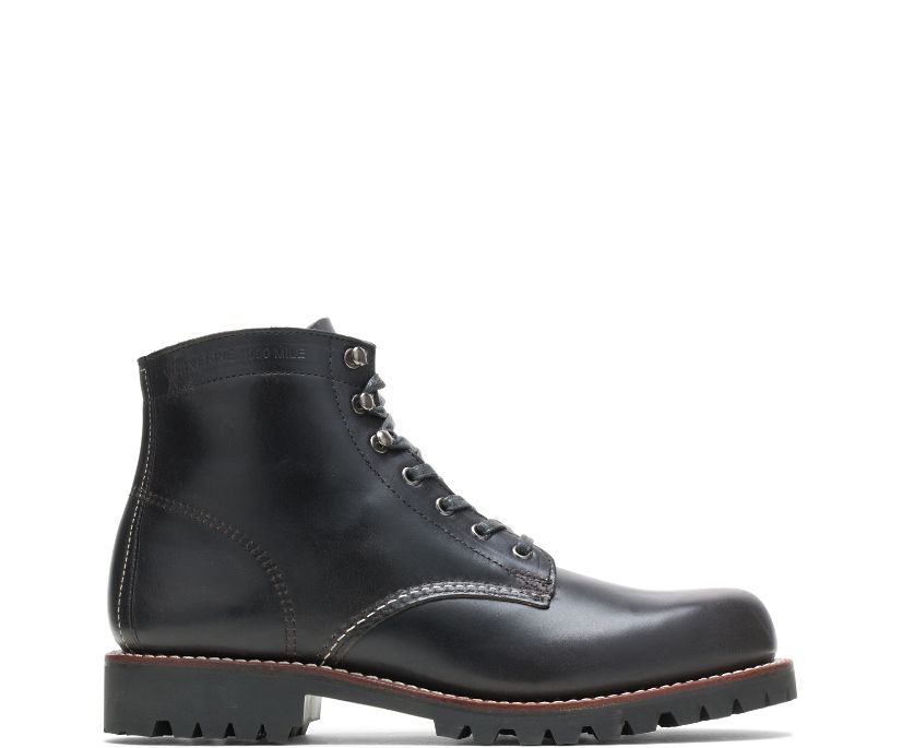 Wolverine 1000 Mile Plain Toe Rugged Boot Black Blue Beach Denim