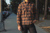 【3sixteen】Crosscut Flannel - Sienna Check / 特殊剪裁法蘭絨襯衫 赭色