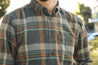 【Naked and Famous】Easy Shirt - Heavy Vintage Flannel - Blue/Rust／重磅 日本雜色撚紗 復古法蘭絨襯衫