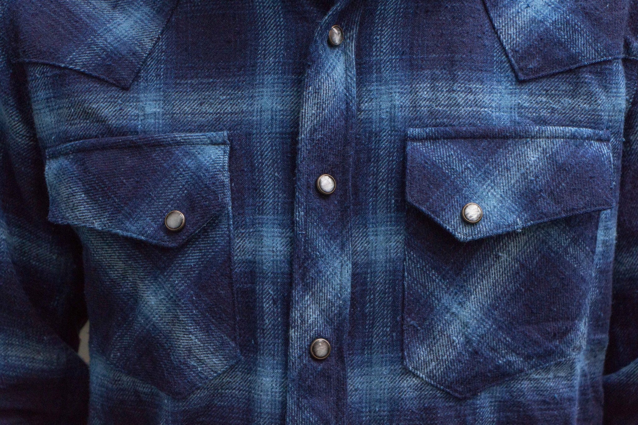 Indigofera】 Dawson Shirt Indigo Check Flannel – Blue Beach Denim